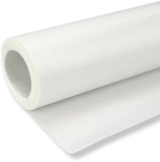 1 rol patroonpapier van hoge kwaliteit, 30gr/m² kleur wit – 10 meter x 1 meter – Nederlandse Kwaliteit