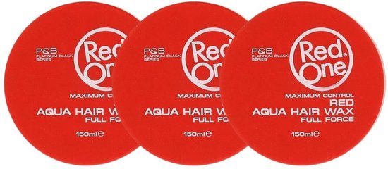 Foto: Red one full force aqua wax rood 3 pack 3x150ml
