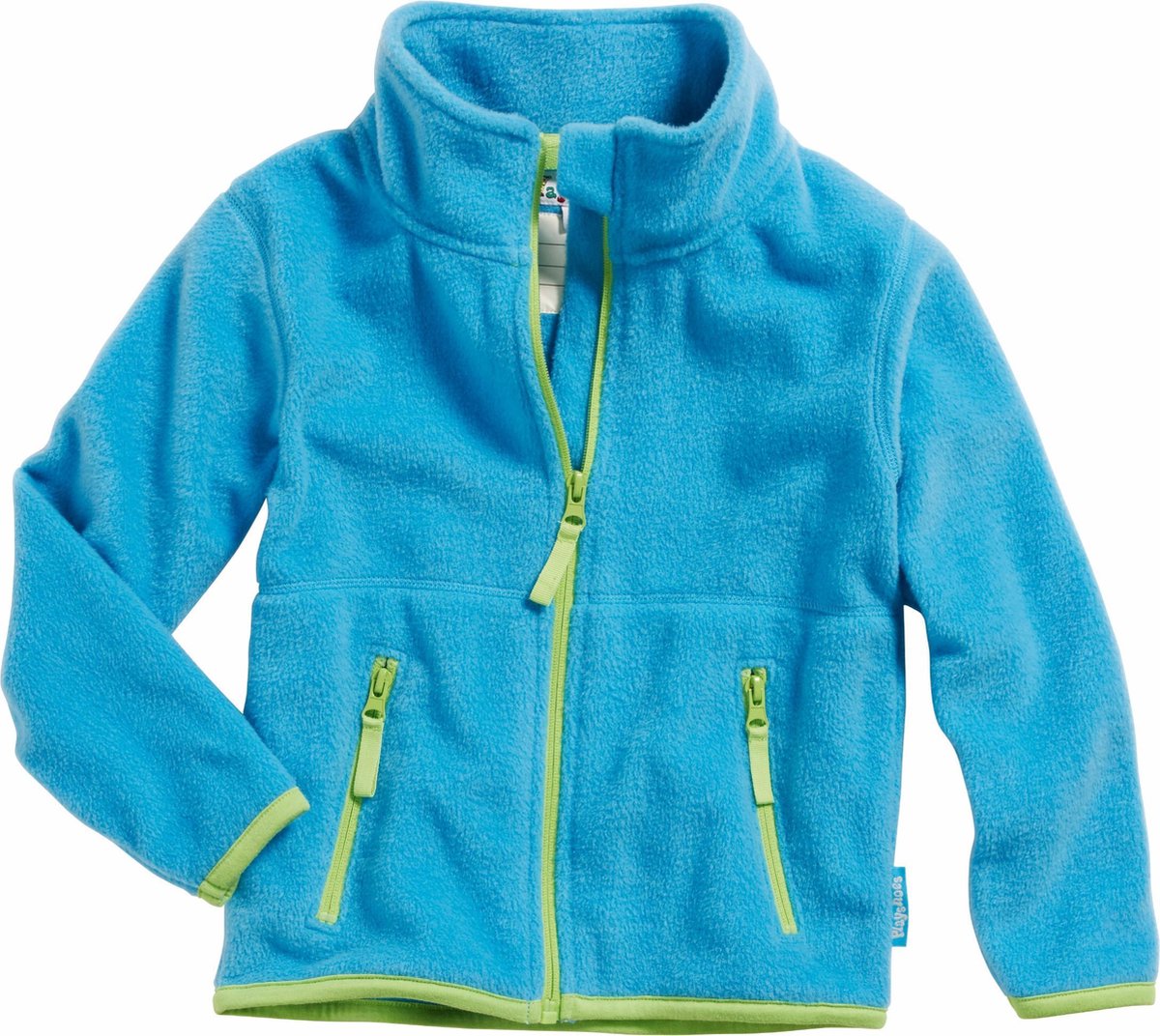 Playshoes Fleecejas Kinderen - Lichtblauw/Groen - Maat 116