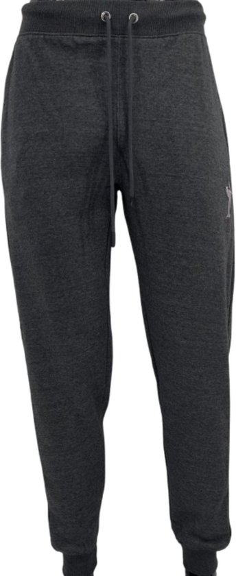 Hitman Joggingbroek Heren - Trainingsbroek Heren - Sportbroek Heren - Katoen - Diepe Zakken - Donker Grijs - Maat XL