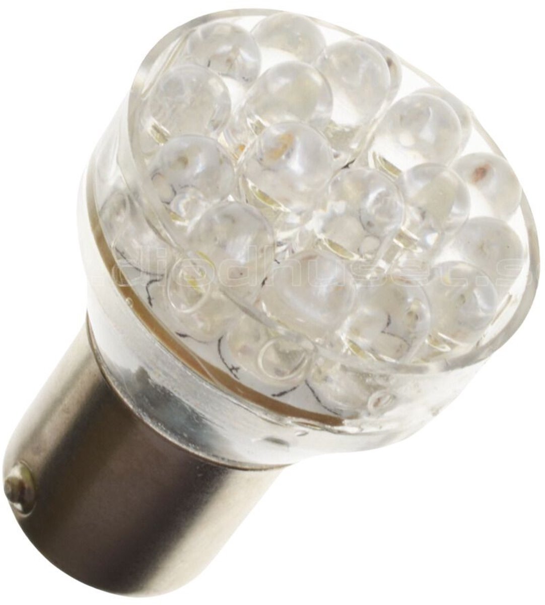 LED lamp - Ledson - 24-Led - BA15S - Amber - 24V