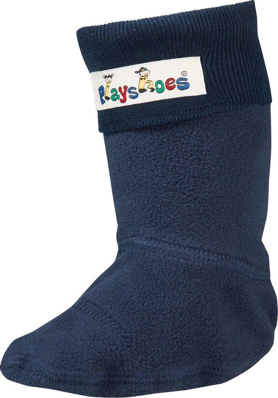 Playshoes Chaussettes longues en molleton pour bottes de pluie Enfants - Bleu foncé - Taille 18-19