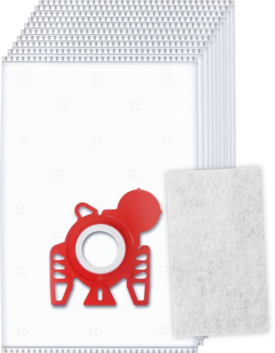 10x Dparts stofzuigerzakken geschikt voor Miele FJM - met motorfilter - HyClean 3D Efficiency - Complete C1 - Compact C1 C2 - S6000 - S4000 - S700 - S500 - S300i - S290 - S241 - MI30