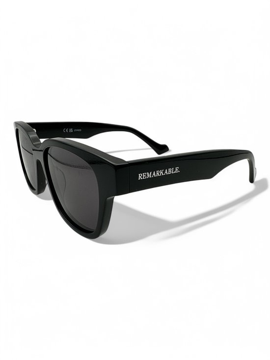 The Brand Remarkable - Zonnebril Dames Rond - Zwart - UV400 - Gepolariseerd - Acetaat - Cat.3 van The Brand Remarkable — afbeelding 2