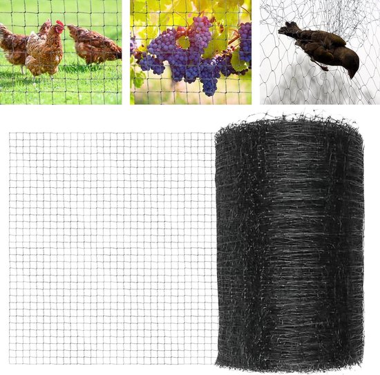 15m X 15m Vogelbeschermingsnet Vogelnet Plantennet Vijvernet Tuinnet Tuinnet Voor Tuin 5 X 5 Cm Grote Gaten