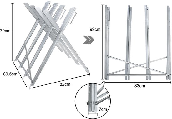 Aufun Zaagbok voor Kettingzagen - Opvouwbaar 150 Kg Draagvermogen - Houten Metalen Zaagframe - Zaaghulpmiddel van Aufun — afbeelding 2