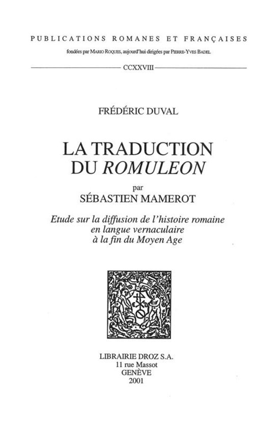 Publications Romanes et Françaises - Mélanges de philologi ... - cover