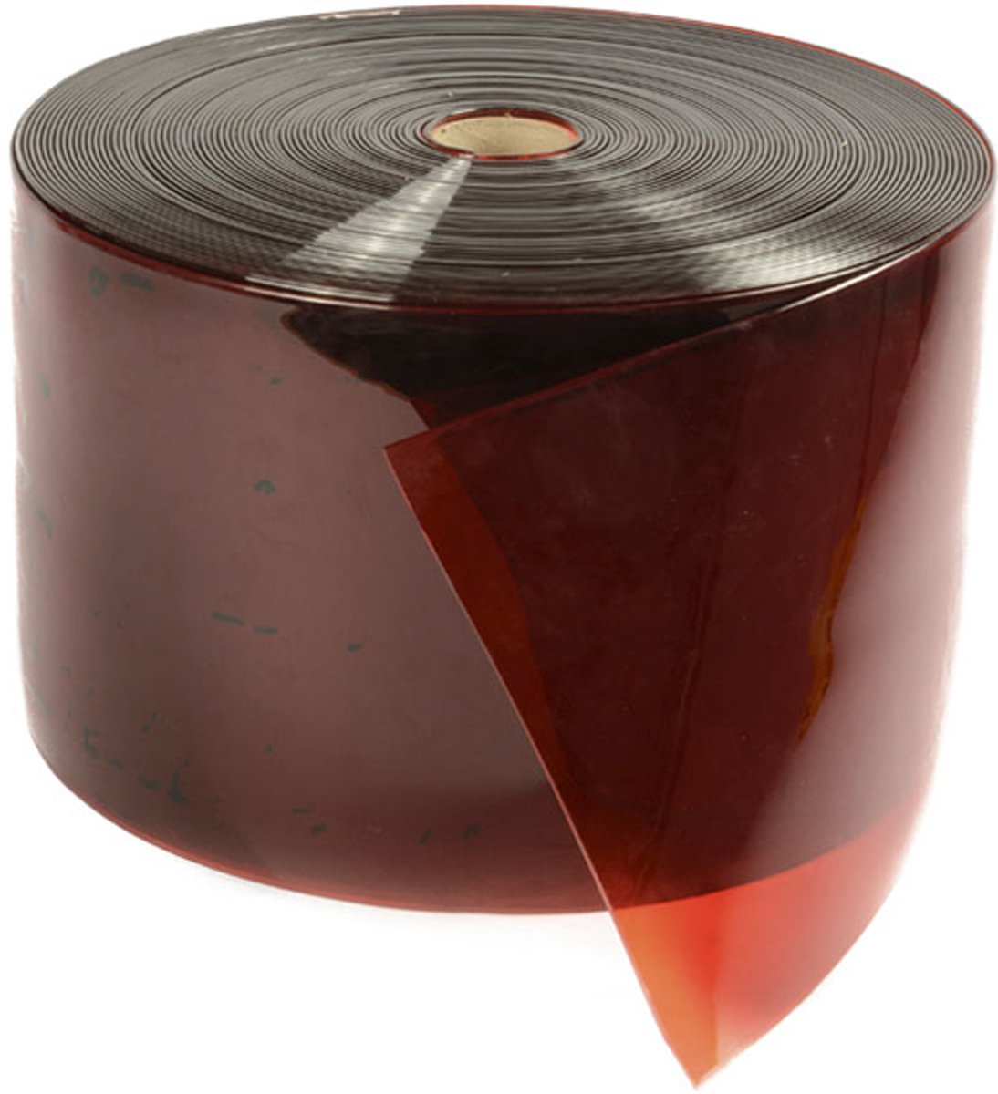 Rubbermagazijn PVC Strokengordijn - rood 300x3mm - Lengte 10 meter - Kunststof Lamellengordijn