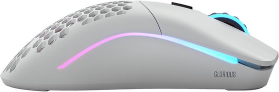 Glorious Model O Wireless Regular Mat Wit - Draadloze Gaming Muis RGB - Optisch - Voor Gaming