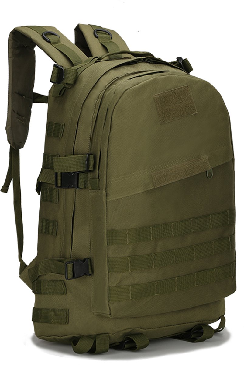 T24-F01 : ruime 48x34x20 cm Nylon Canvas rugtas, 600D, groen. Keuze uit 13 kleuren/prints