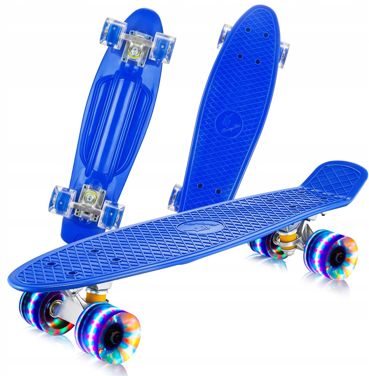 SKATEBOARD VOOR KINDEREN ABEC-7 100KG FISZKA GIFT GLORIOUS WHEELS PENNYBOARD Blauw