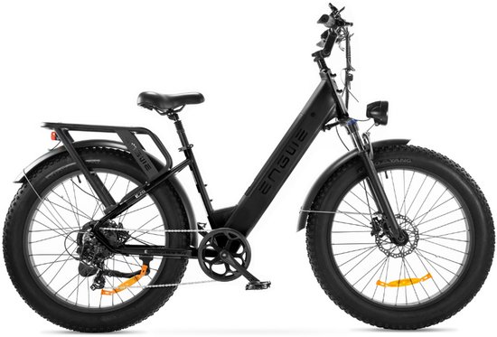 ENGWE E26 ST Elektrische Fatbike - E-bike - Lage Instap - 26 Inch - 250W Motor - 7 Versnellingen - 140 km Actieradius - Hydraulische Schijfremmen - Zwart
