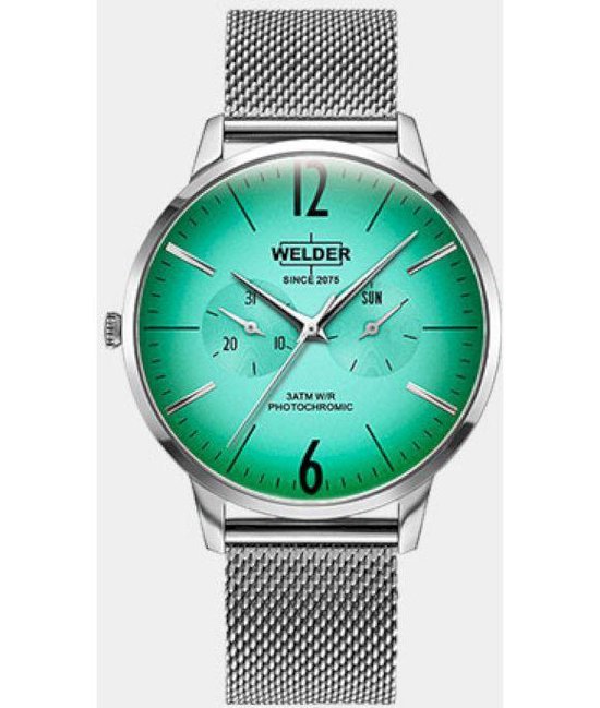 WELDER WATCHES Mod. WWRS400 – Orologio Uomo Quarzo – Cassa E Cinturino Acciaio – Quadrante Verde