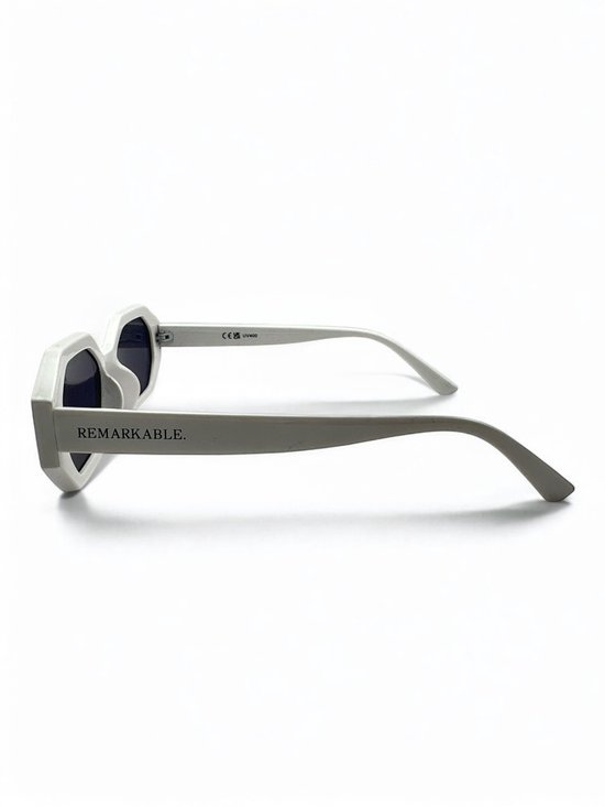The Brand Remarkable - Sona Zonnebril Unisex - Zwart/Wit - Vierkant - UV400 - Polycarbonaat - Cat. 3 van The Brand Remarkable — afbeelding 3