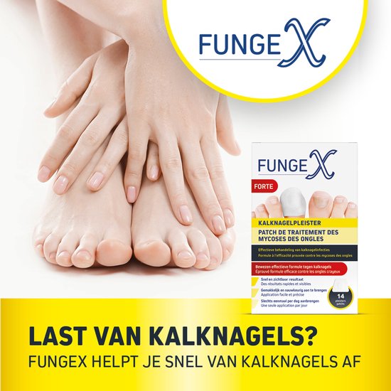 FungeX Kalknagel Pleister - Voetschimmel Behandeling - Alternatief Voetschimmel Creme - Zwemmerseczeem Behandeling - Schimmelnagel - Kalknagelbehandeling