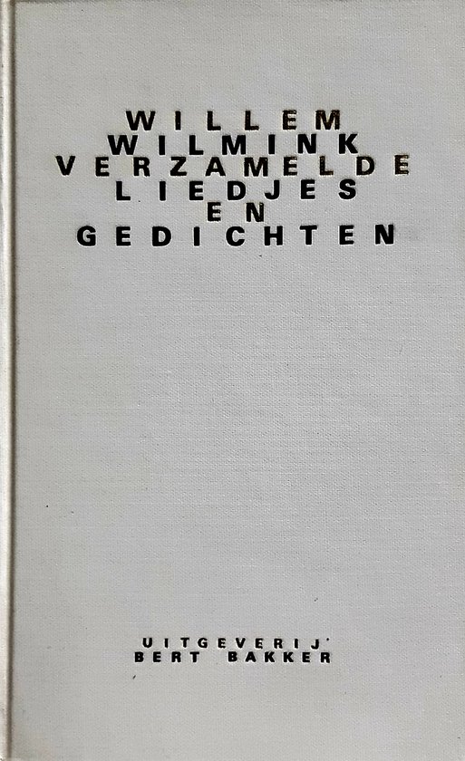 Verzamelde liedjes en gedichten - cover