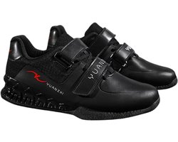 Nivard Powerlift Schoenen - Powerlifter - Weightlifting - Squat - Gewichthef - Gym Schoenen - Sneaker - Zwart - Maat 48