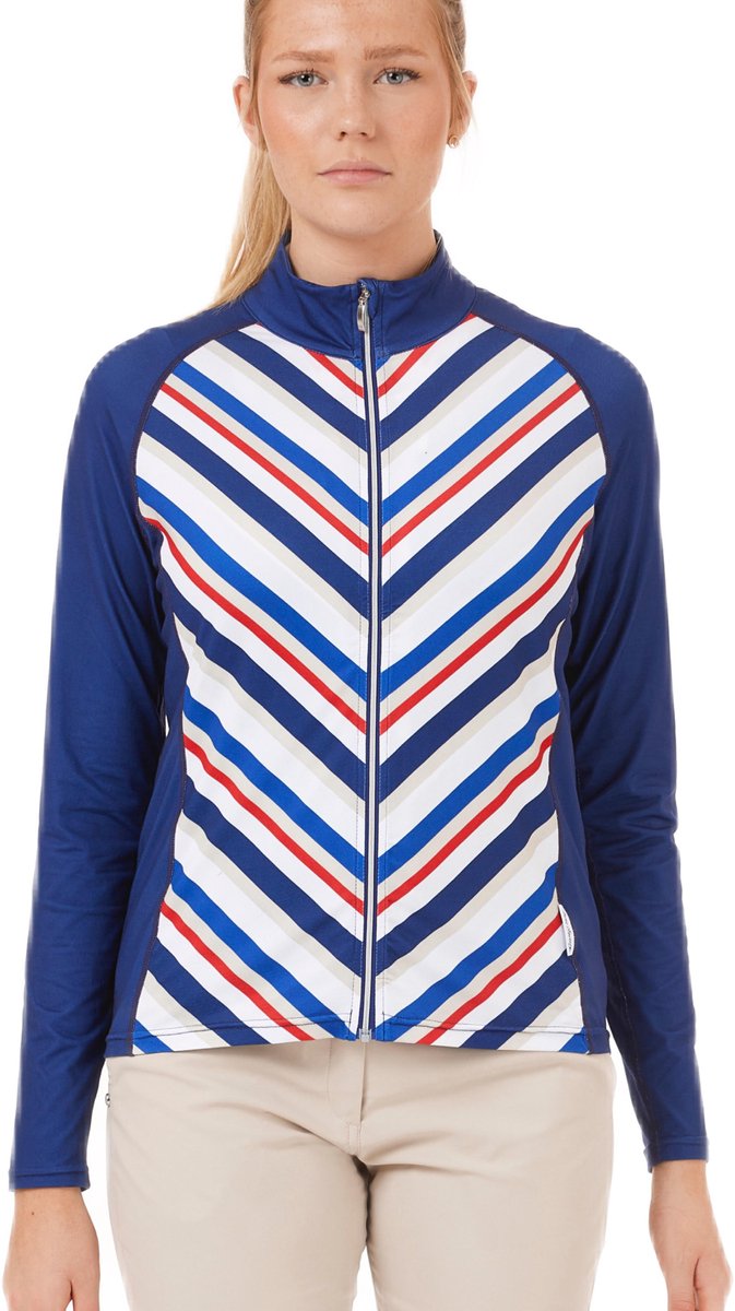 Func Factory dames Sportvestje Sheila stripe maat 44 van Func Factory — afbeelding 3