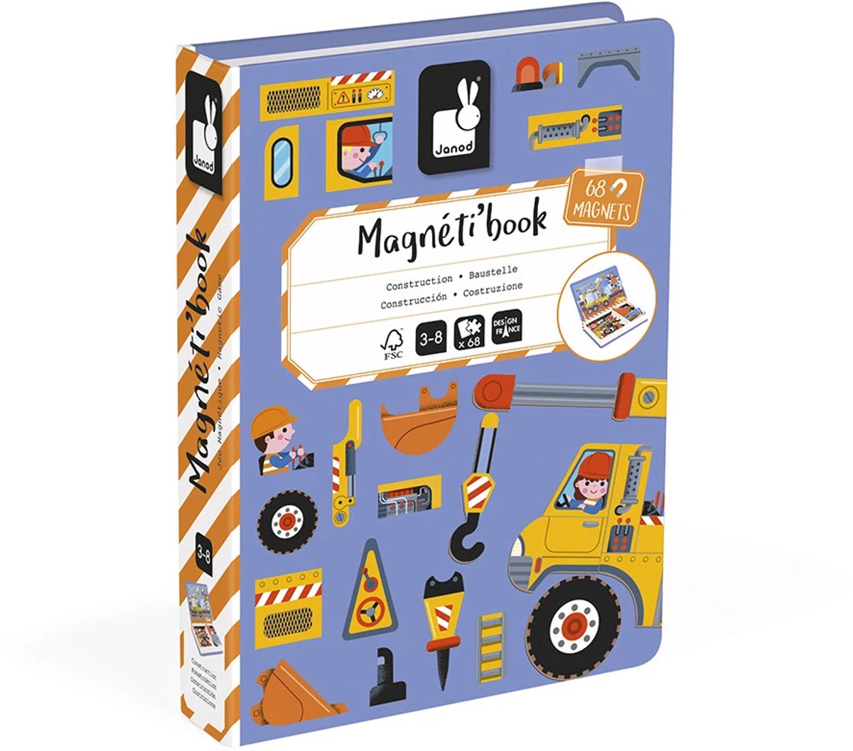 Janod - Magnetibook - Constructie - Magneetboek Speelset — afbeelding 8