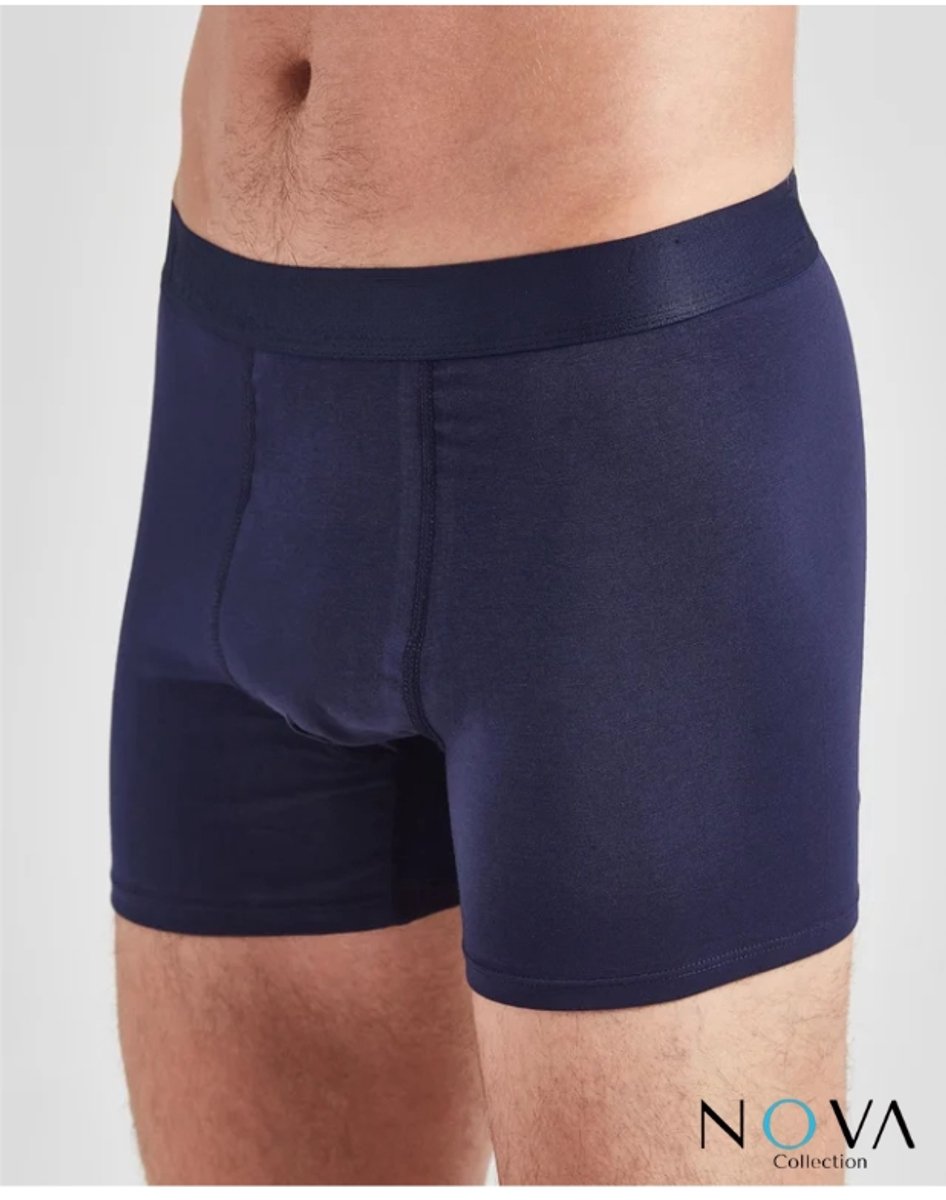 Nova Collection - Boxershorts - 5 Pack - Heren Onderbroeken - Katoen - Heren Ondergoed - Casual - Boxer - Blauw/Navy - Maat XXL
