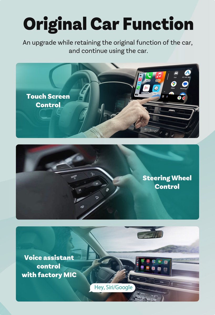 OTTOCAST Mini Tube 2026, draadloze CarPlay & Android auto-adapter voor OTTOCAST Mini Tube 2026, draadloze CarPlay & Android auto-adapter voor