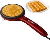 Beper BT.710Y - Elektrische Pannenkoekenpan - Beslagkom Inbegrepen - Elektrische Pannenkoekenpan - Beslagkom - Pannenkoeken Maker - Ontbijt Apparaat - 800 W