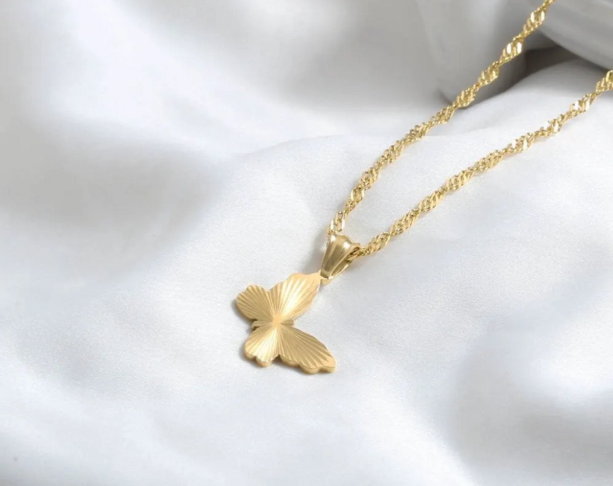 Ketting Si Amor Sieraden NDLT3750-G Roestvrij Staal Kleur Goud
