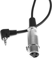 XLR (v) - 3,5mm Jack (m) haaks audiokabel - 0,20 meter