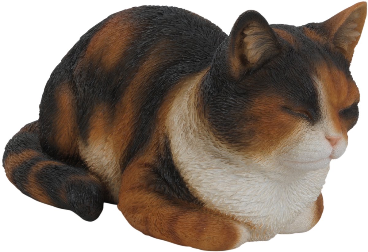 Dromende kat 17x19x34cm - Tuinbeeld - Dierenbeeld