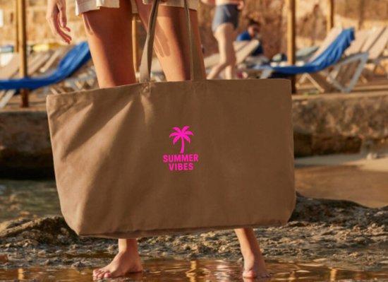 Sac de plage | sac trépied | sac de plage surdimensionné | sac à main | ambiance estivale | néon | Ibiza | coton