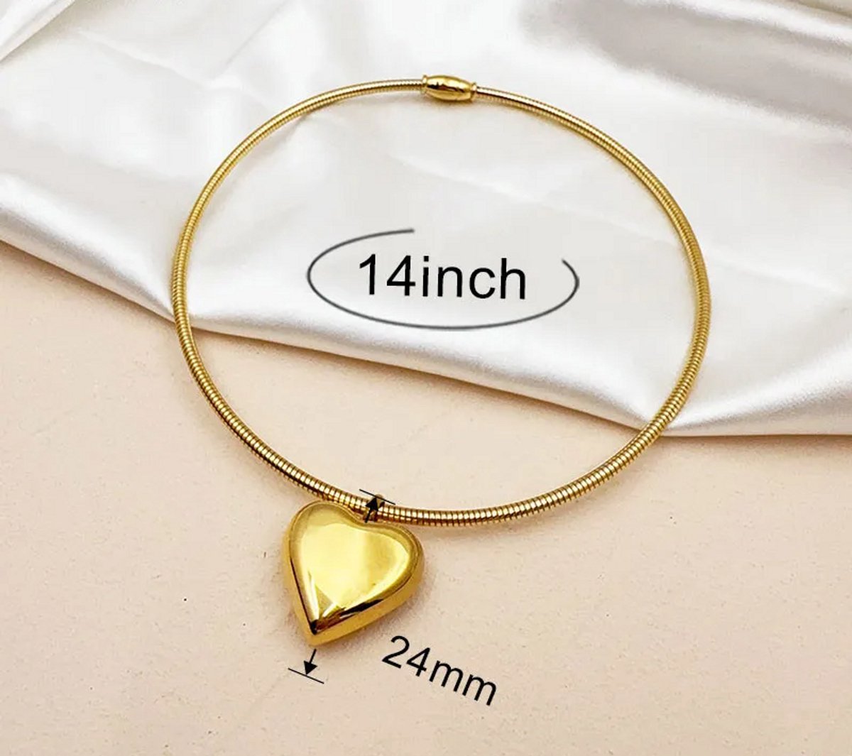 Ketting Si Amor Sieraden NW1101-G Roestvrij Staal Kleur Goud
