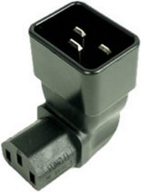 E&T Powercables C13 - C20 voeding adapter - haaks / zwart