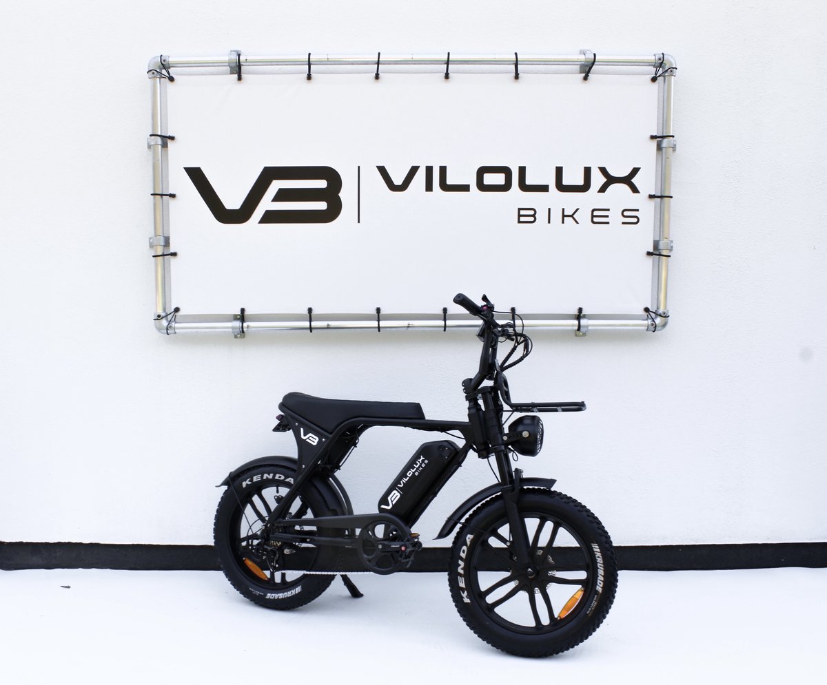 Vilolux® - V8 PRO 3.0 - 2 Stuks - Rijklaar - Alarm - Hydraulische Remmen - 2024 Model - Elektrische Fatbike - Fatbikes - E-Bike - Telefoontas - Cruise Functie - 25 km/u - 250W - 7 Versnellingen - Voetsteunen - 2 Jaar Garantie - Zwart - Legaal