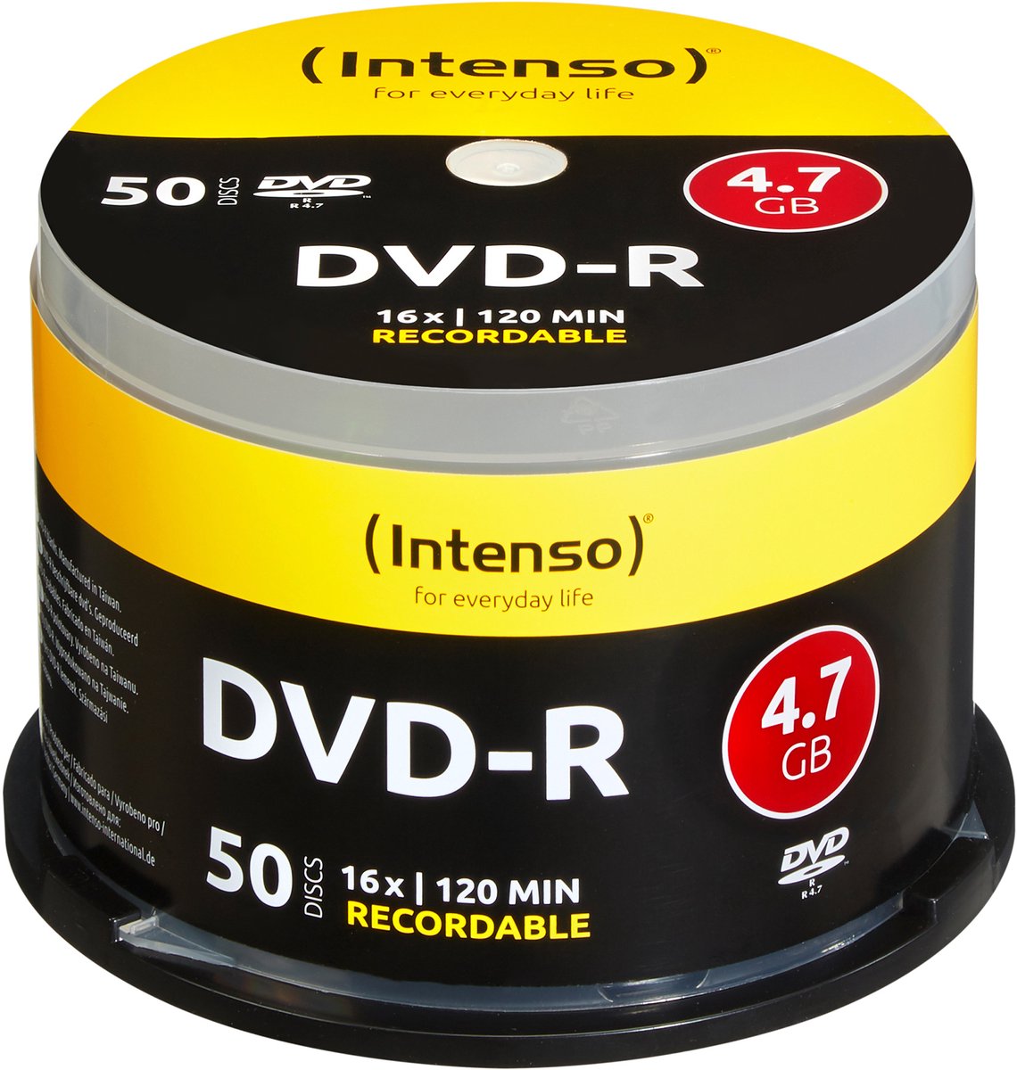 (Intenso) DVD-R disc - 4,7 GB - 16x speed - cakebox 50 stuks