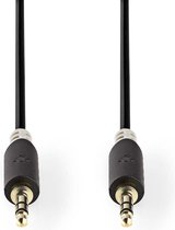 Nedis Stereo-Audiokabel | 3,5 mm Male | 3,5 mm Male | Verguld | 2.00 m | Rond | Antraciet | Window Box