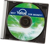Value CD/DVD slim cases - 5 stuks / zwart