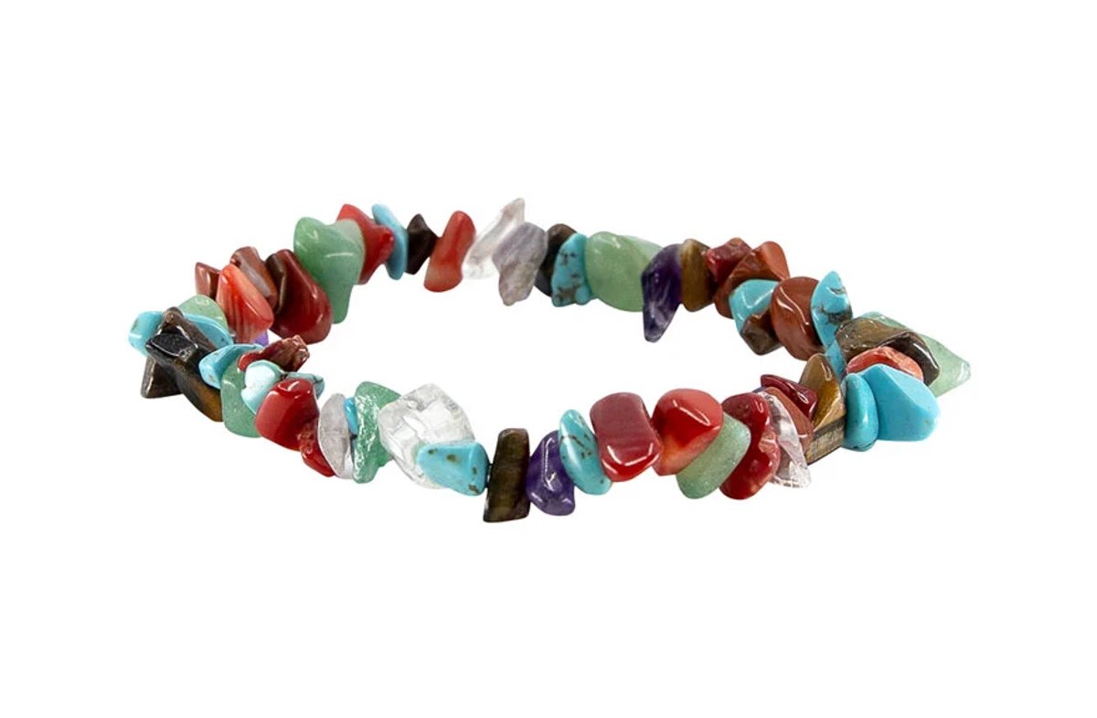 Elastisch split armband multicolor