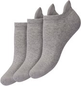 Bonnie Doon Unisex Sneaker Sokken Deluxe Dames Licht Grijs maat 40/46 - Dames en Heren - 3 paar - Badstof Binnenzool - Gladde Naden -Comfortabel en Zacht - Zacht Hiel Kussen houdt Vuil tegen - Sport - Sneakersokken - Light Grey Heather - OL6310501.9