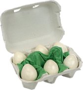 6 eieren in een doos