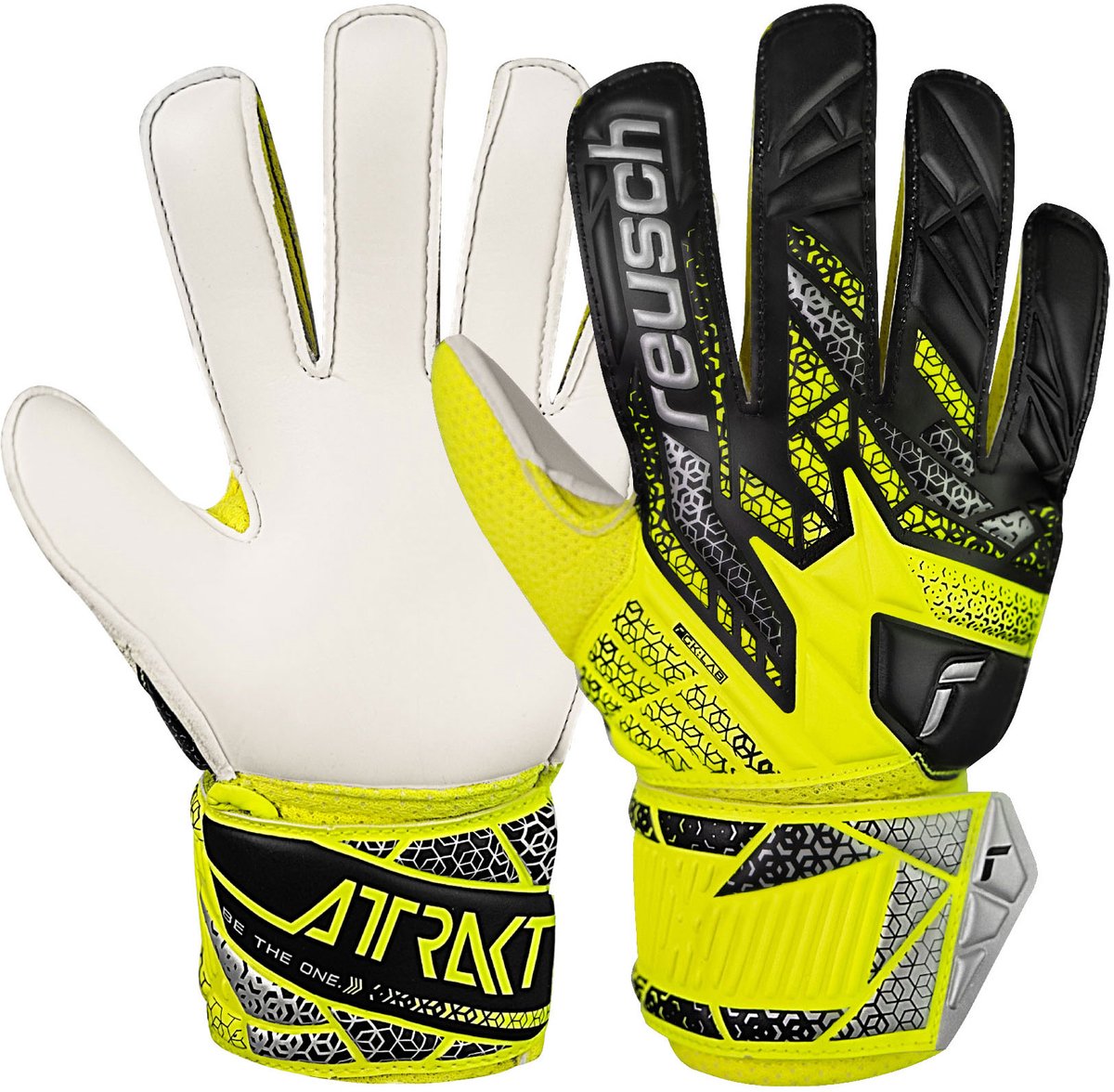 Reusch Attrakt Solid Junior Keepershandschoenen Geel 5