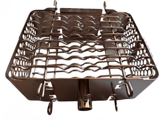 BBQNovation Panier Plat En Acier Inoxydable Pour Tournebroche BBQNovation Panier Plat En Acier Inoxydable Pour Tournebroche