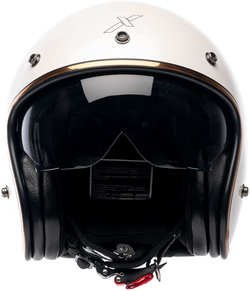 Motor Jet Helm ELEMENT EVO Wit Glanzend XS van MOTOBLOUZ