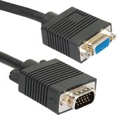 Câble d'extension de moniteur Dolphix VGA / noir - 3 mètres