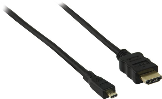 Coretek Micro HDMI - HDMI kabel - versie 1.4 (4K 30Hz) / zwart - 10 meter |  bol.com