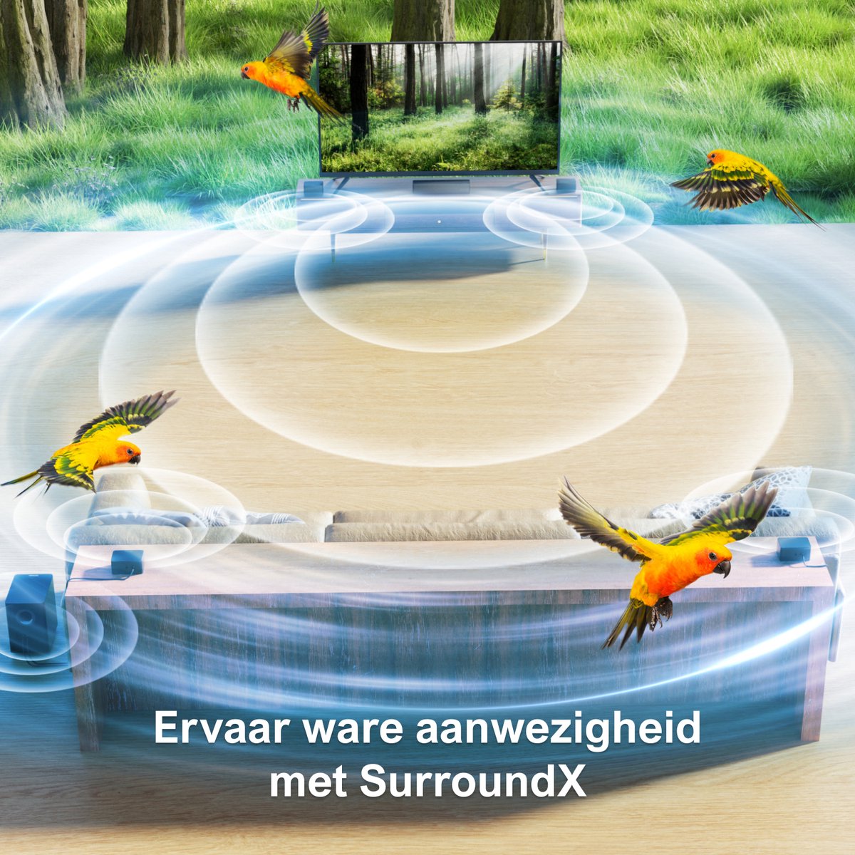 ULTIMEA Soundbar met Draadloze Subwoofer en Surroundspeakers - afbeelding 2