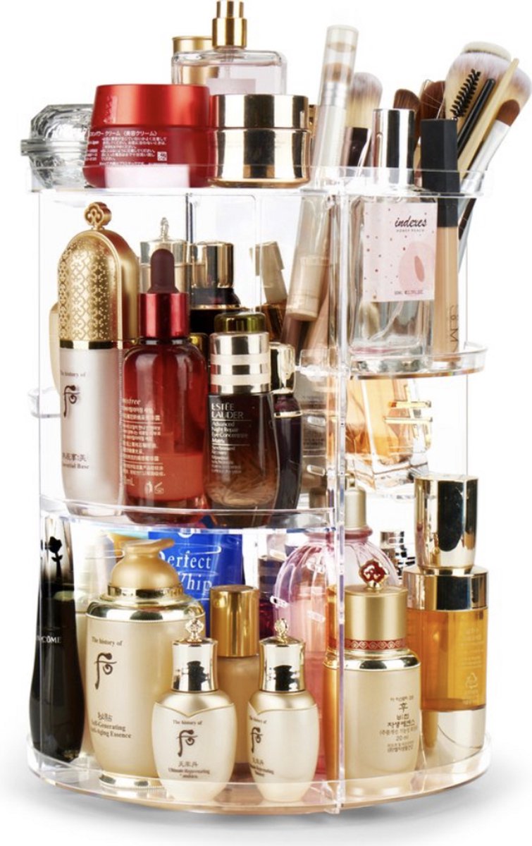 AUM Make up Organizer – Skincare Organizer – Transparant – 360º Draaibaar
