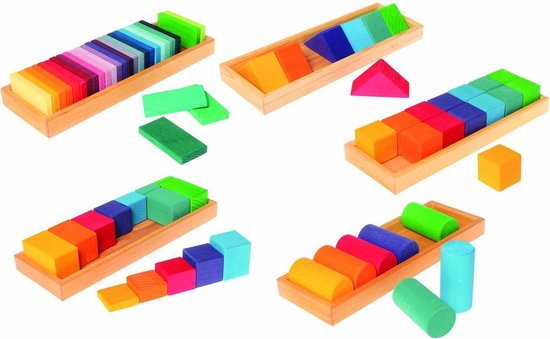 Foto: Grimm s shapes and colors 70 delige set 