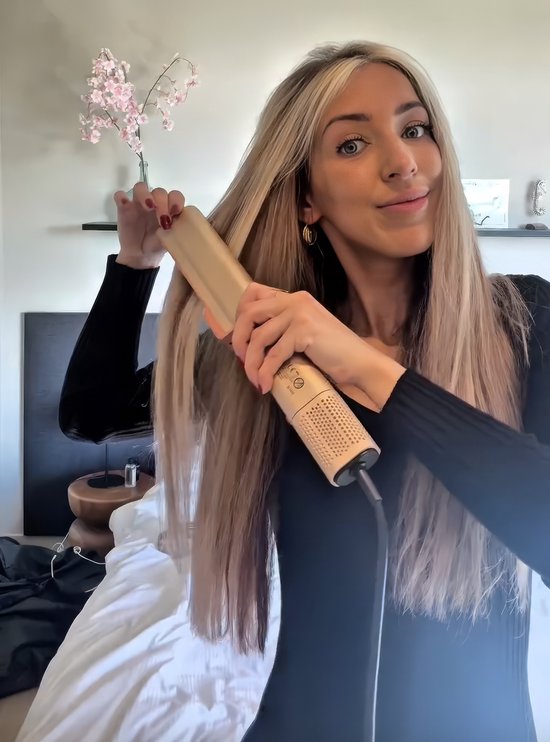 Somnium Aerial Air Straightener, Luxe Stijltang, Haarstyler van Nat naar Droog, Duet Haardroger en Stijltang, Koude Luchtfunctie, Beste Stijltang
