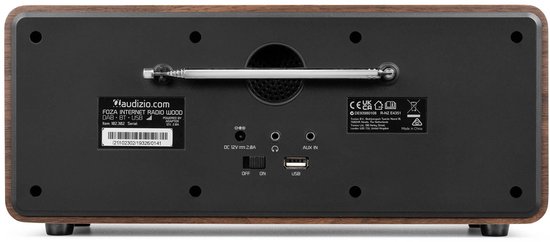 Internetradio - Audizio Foza digitale radio met Bluetooth - DAB radio en FM radio in één - Houtlook