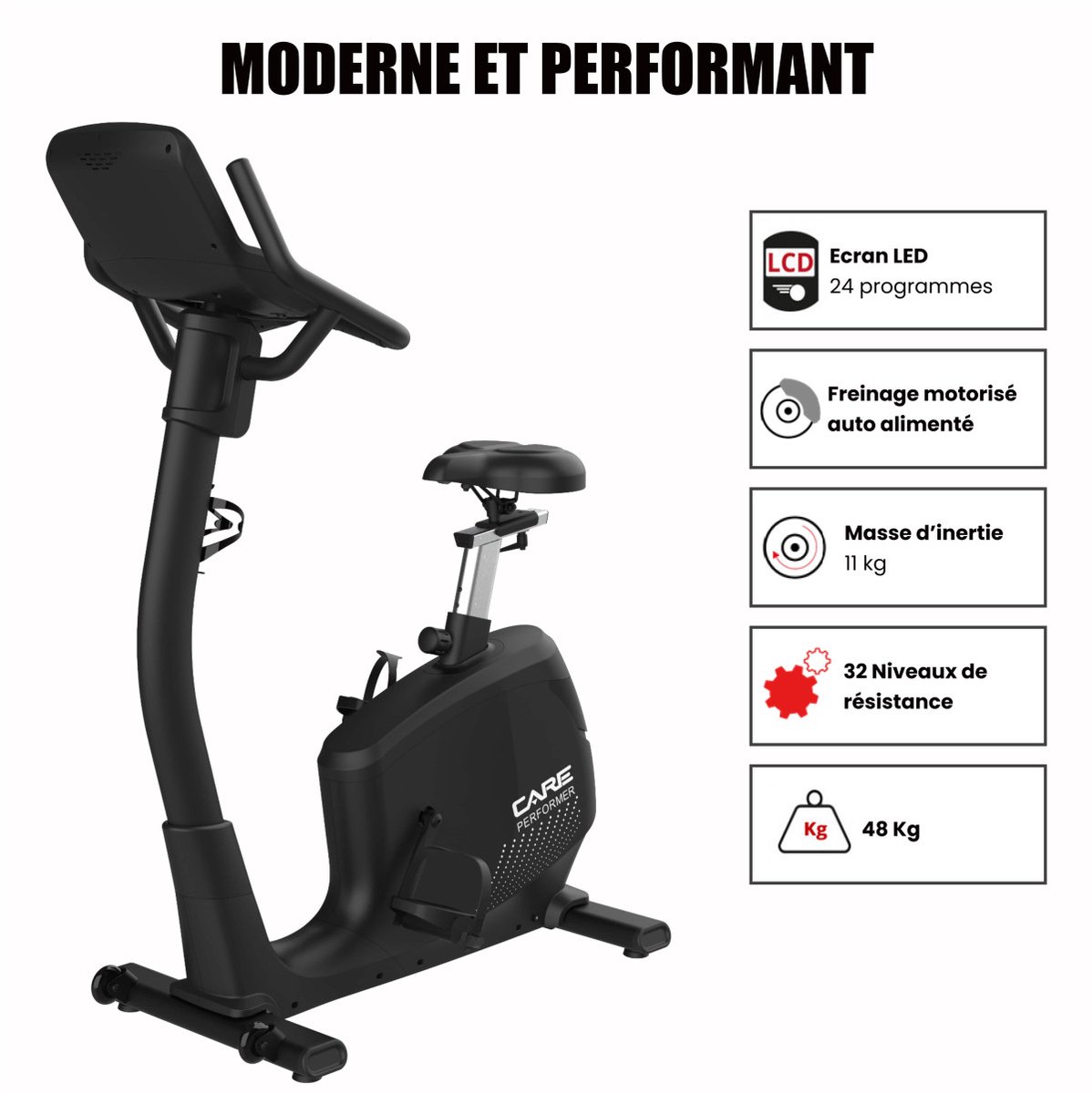 Zelfvoorzienende fiets - PERFORMER LED - CARE - Connected